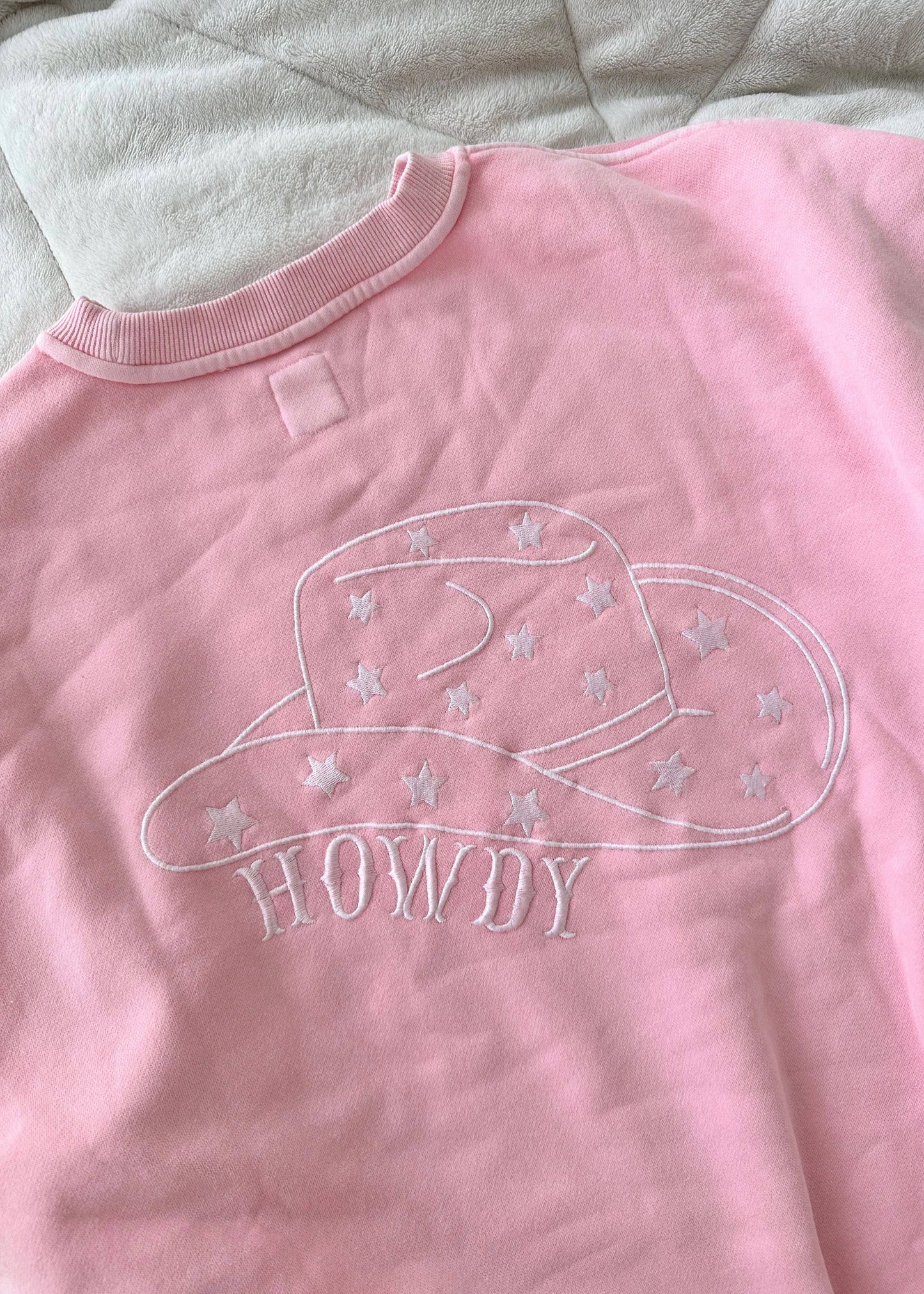 Howdy Cowgirl Embroidered Sweatshirt