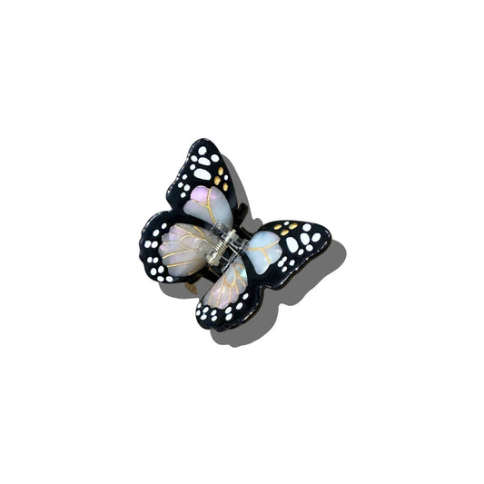 Hand-painted Mini Monarch Claw Hair Clip | Eco-Friendly: Pink