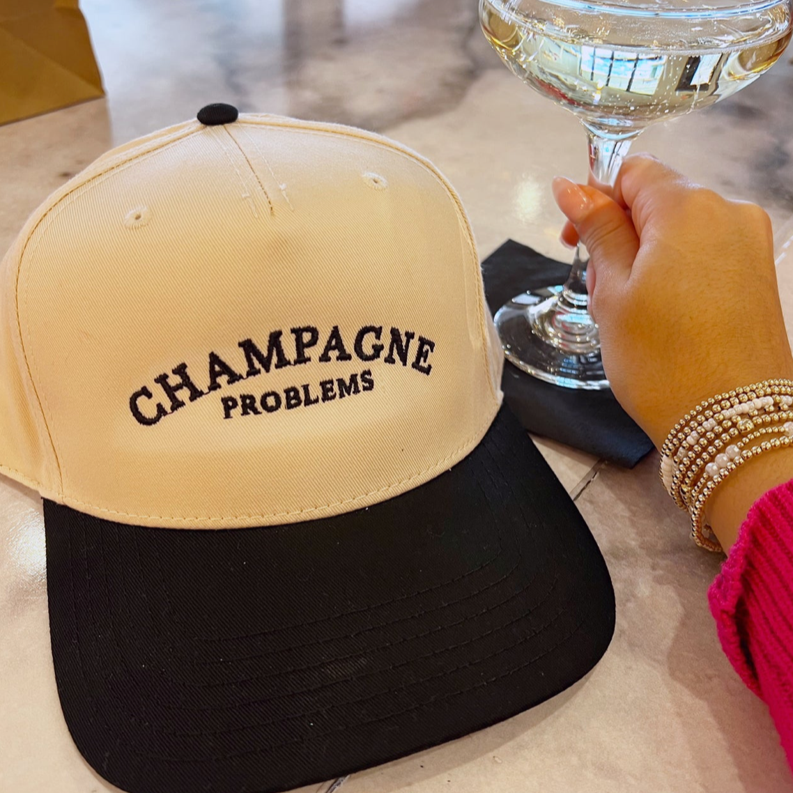 Champagne Problems Vintage Hat