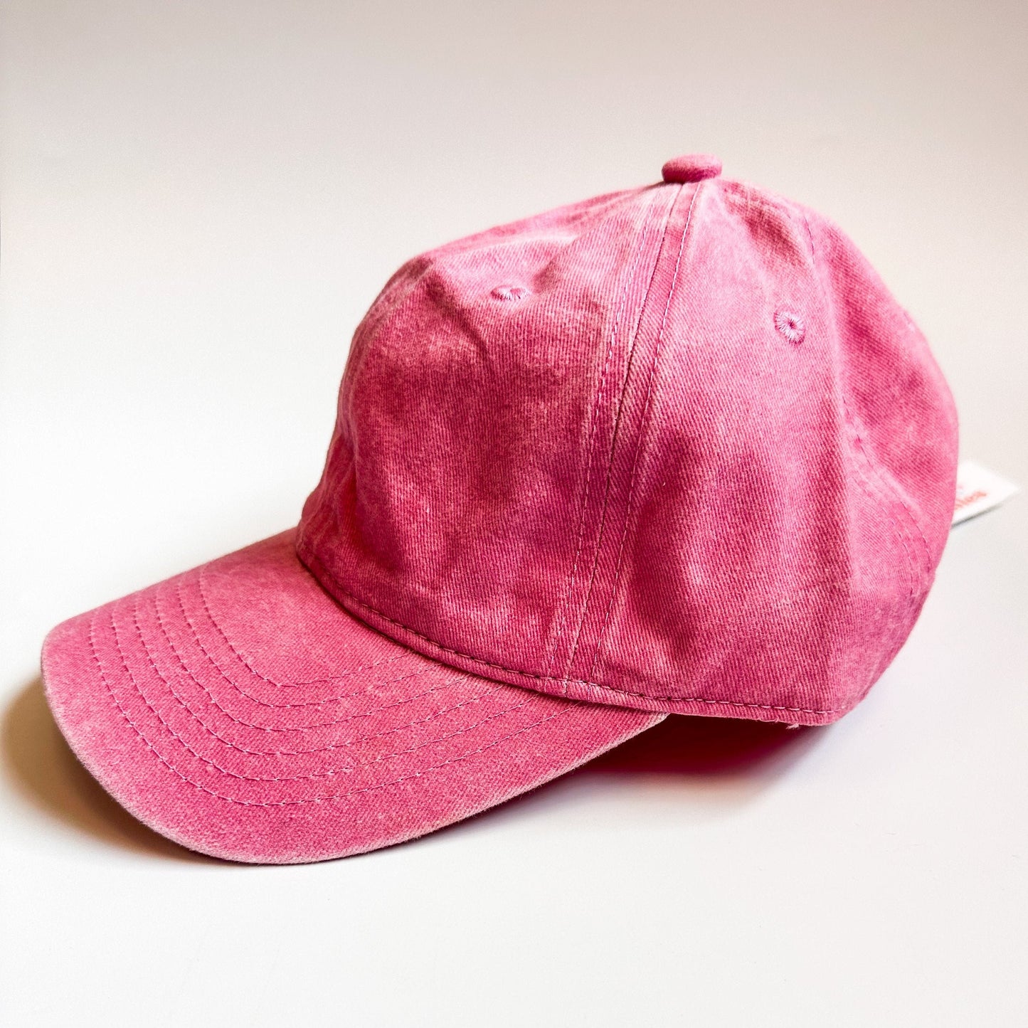 Acid Wash Denim Baseball Cap