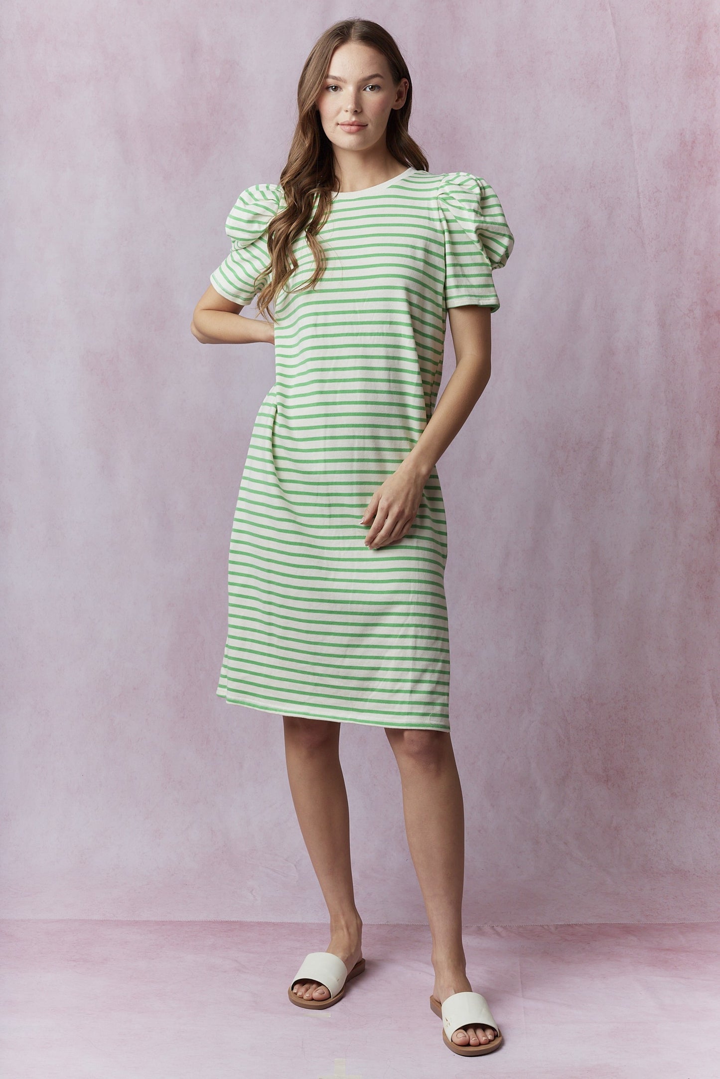 Sorrento Green Striped Dress