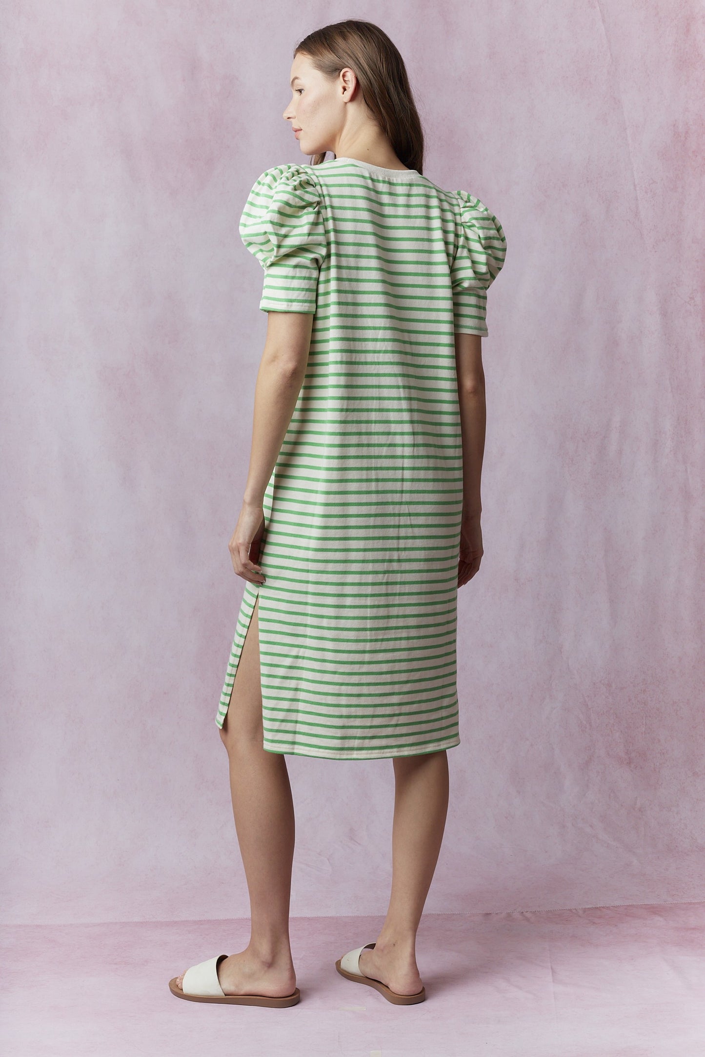 Sorrento Green Striped Dress