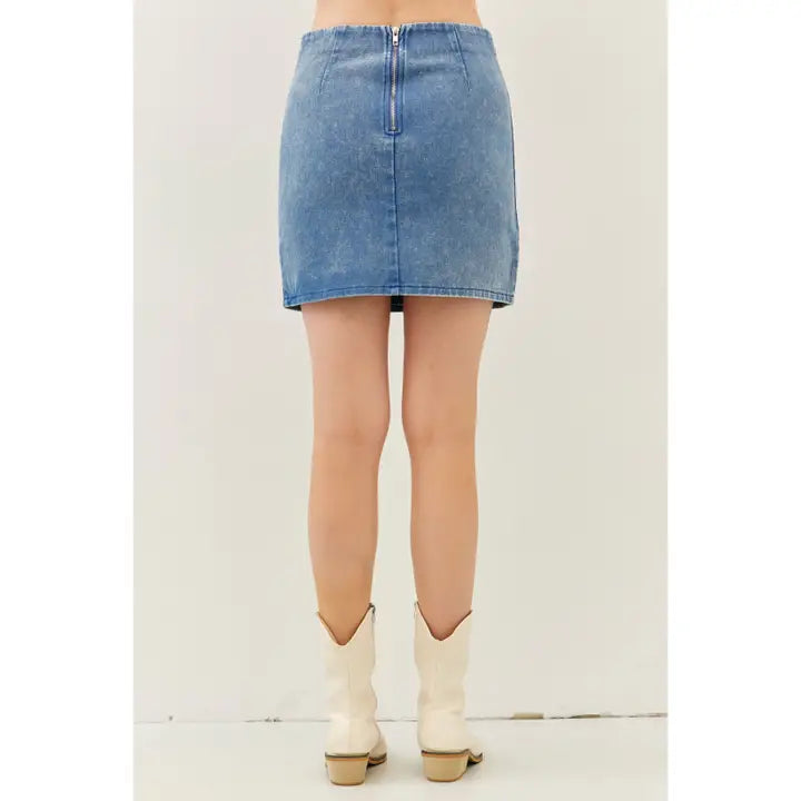 Marcy Denim Mini Skirt