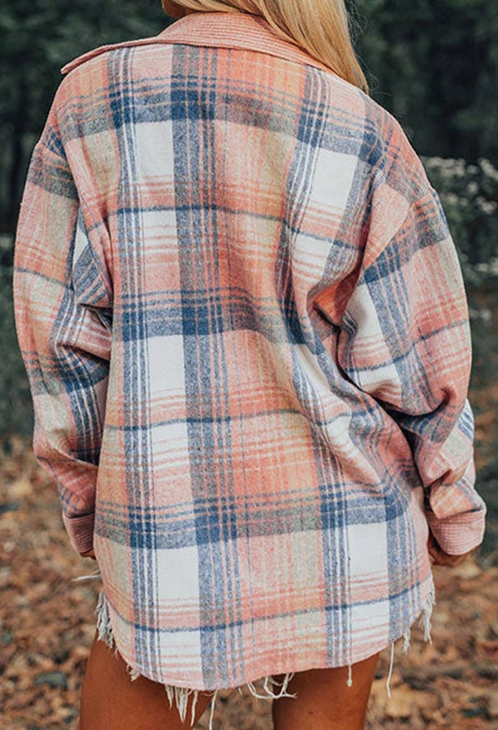 Melody Plaid Corduroy Shacket