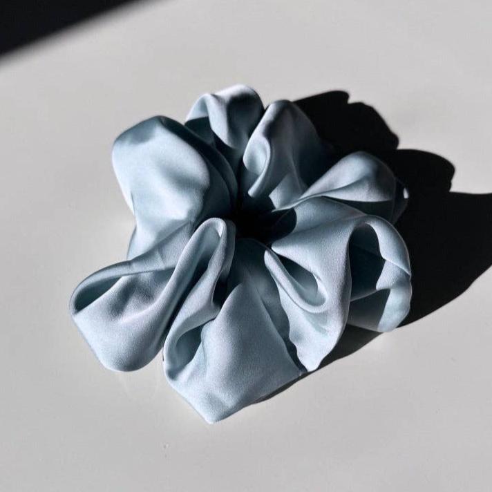 The Perfect Silky Satin Giant Scrunchie: Pale Blue