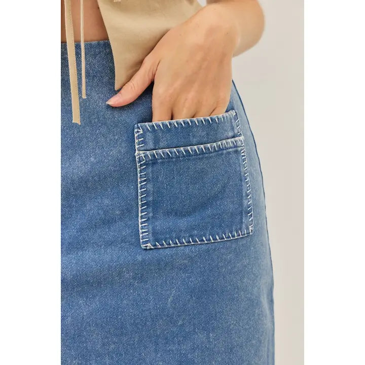 Marcy Denim Mini Skirt