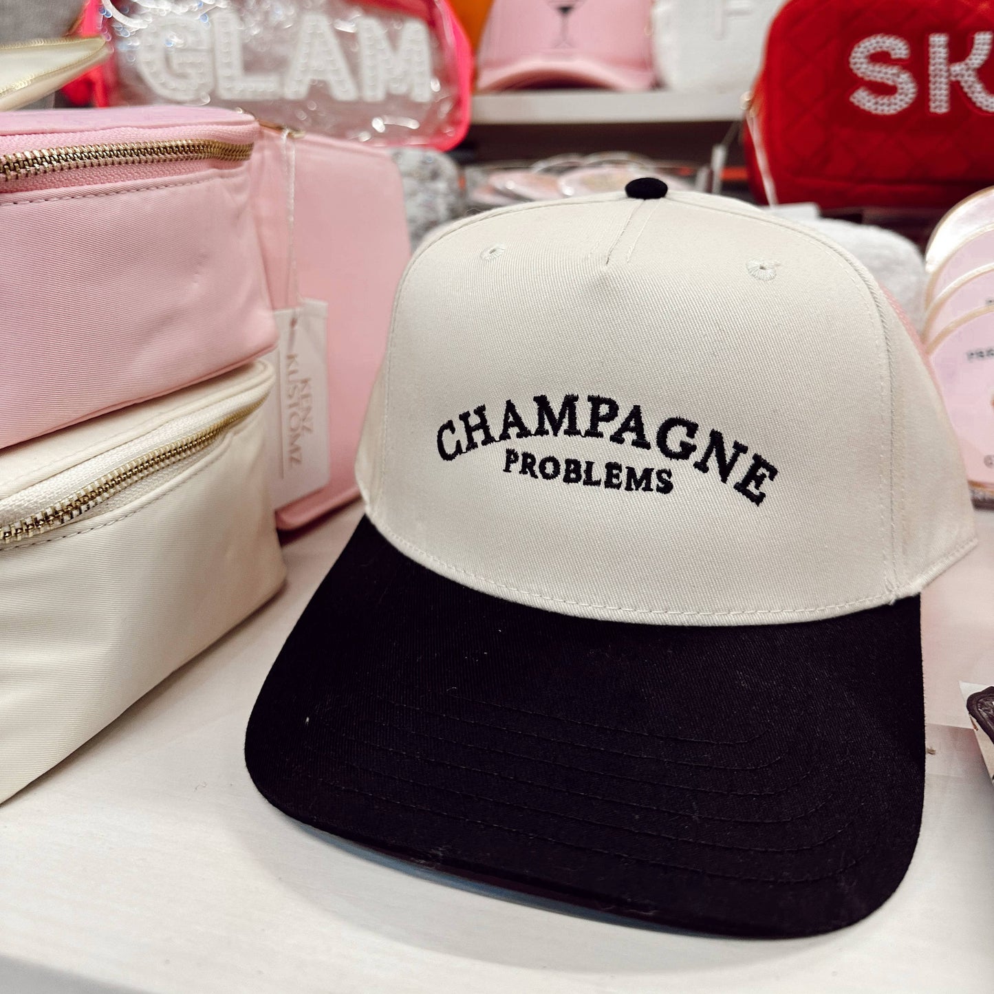 Champagne Problems Vintage Hat