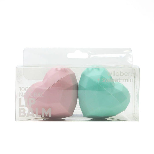 2 Pack Heart Lip 100 % Natural