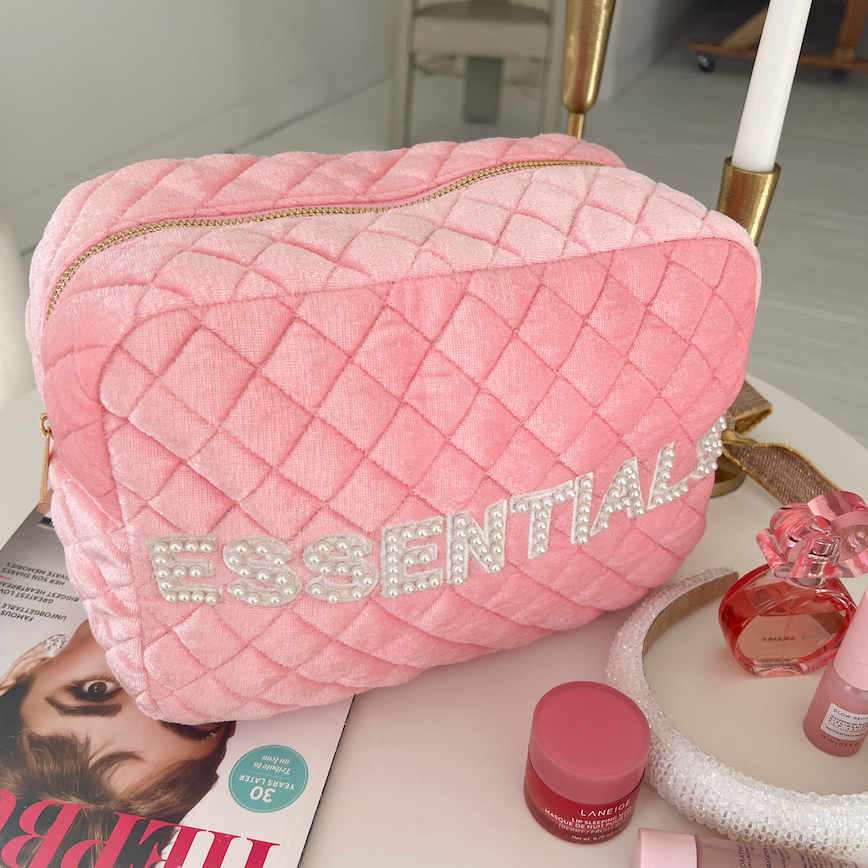 Pretty in Pink Essentials XL Make up Bag