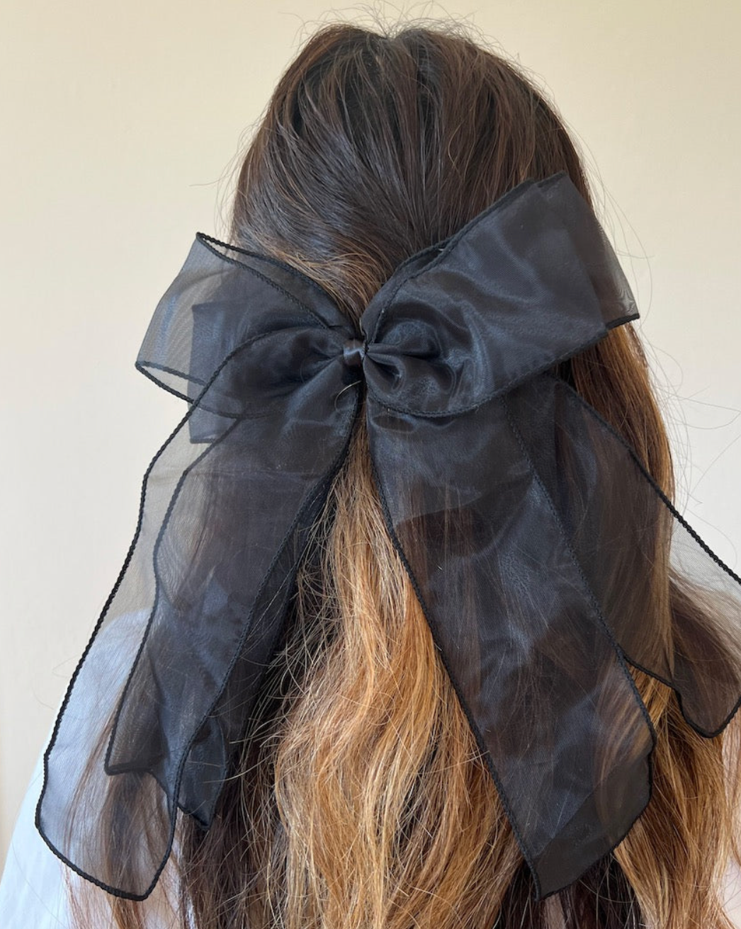 Organza Cloud Bow Barrette Hair Clip