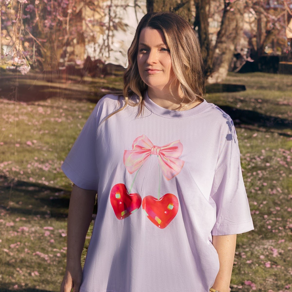 Cherry Girl Over Sized Tee