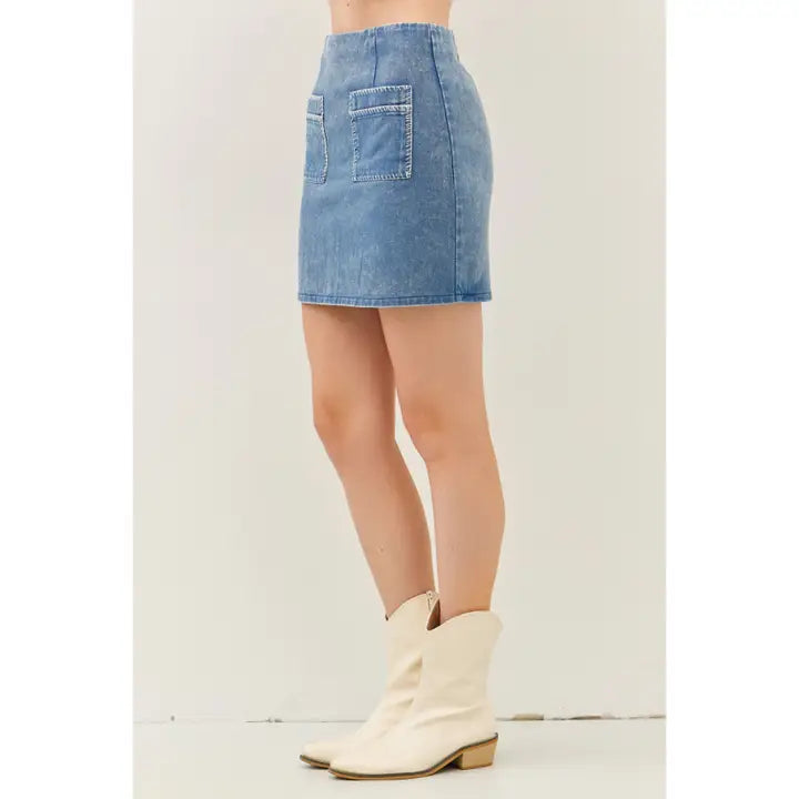 Marcy Denim Mini Skirt