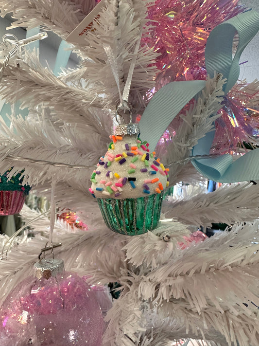 Sprinkle Cupcake Ornaments