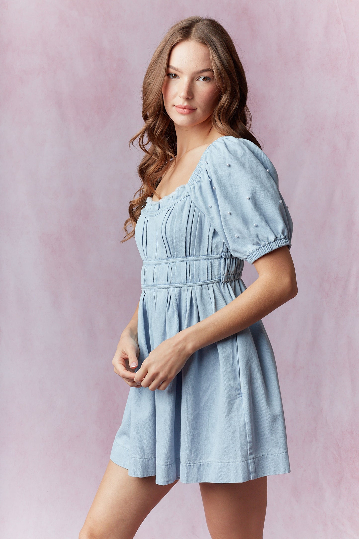 Darlin' Bauble Denim Romper