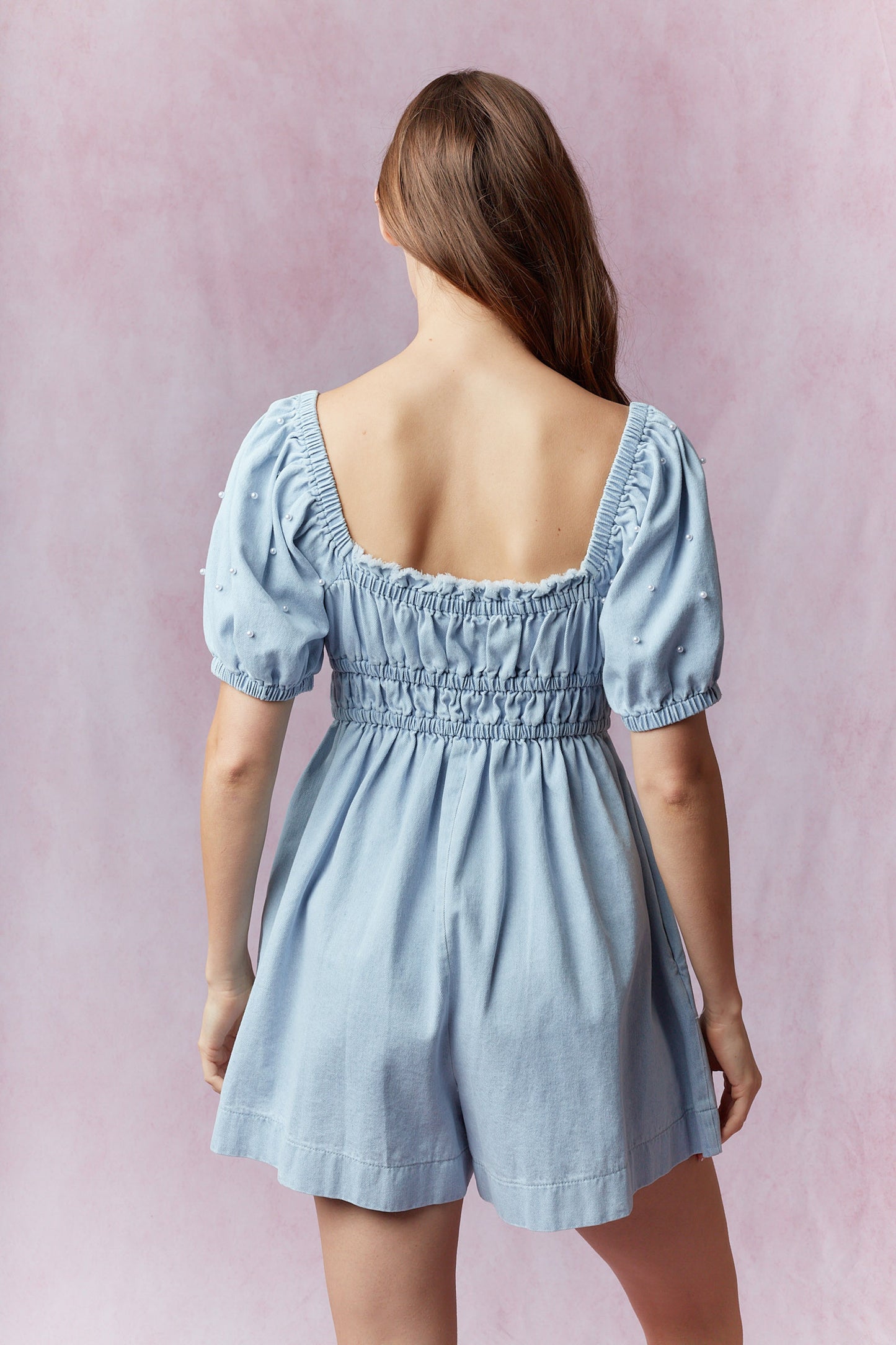 Darlin' Bauble Denim Romper