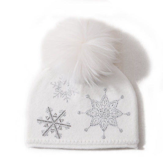 Olivia Crystal Snowflake Beanie Gift Set