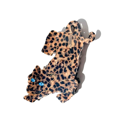 Hand-painted Leopard Claw Hair Clip | Eco-Friendly