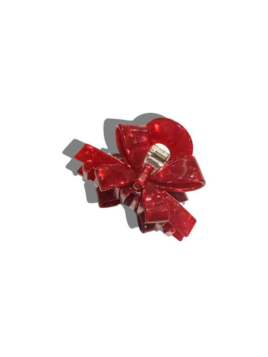 Red Bow Holiday Claw Hair Clip | Eco-Friendly