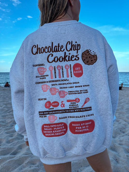 Chocolate Chip Cookie Recipe Sweatshirt