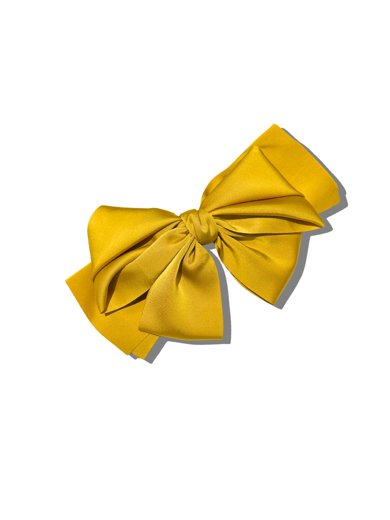 Handmade Satin Bow Hair Clip | Holiday Accessories: Pink